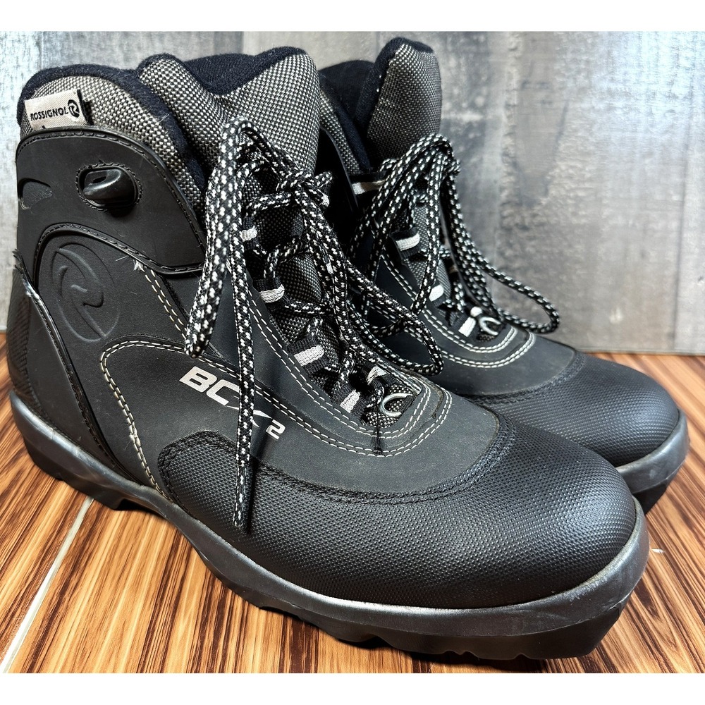 Rossignol BCX 2 Cross‎ Country Ski Boots EU 44 Mens 10.5 Black Nordic XC